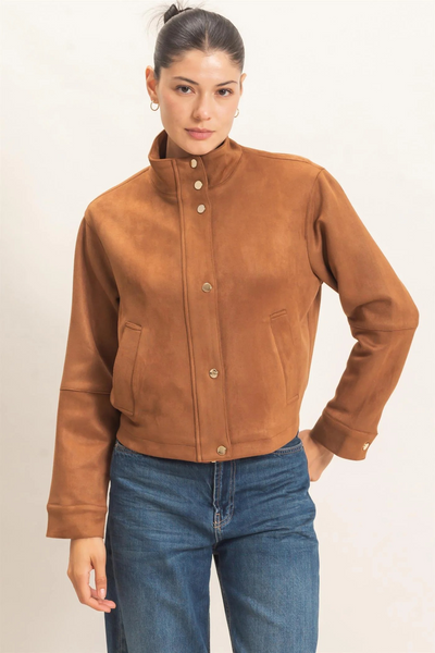 Jacket, Faux Suede
