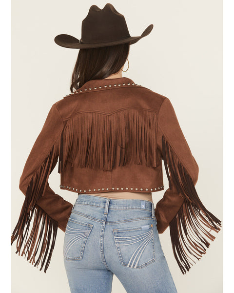 Jacket, Suede Fringe Stud