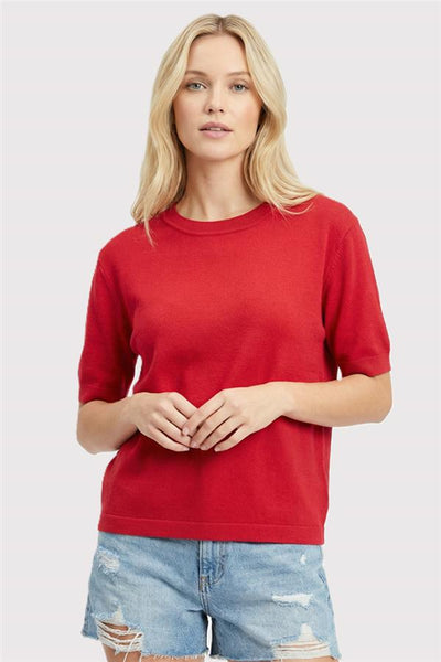 Sweater, Red SS Crew Neck