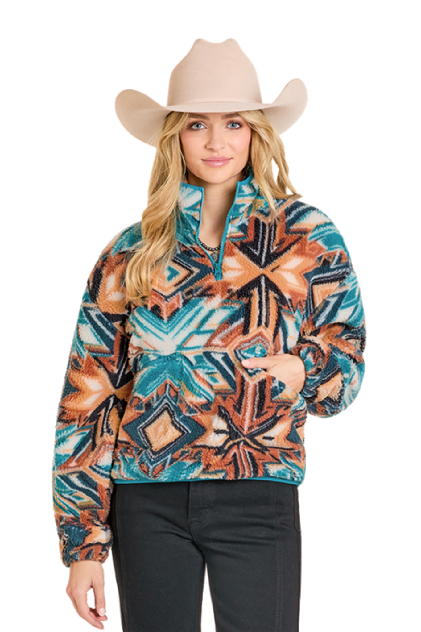 Sherpa Aztec Turquoise