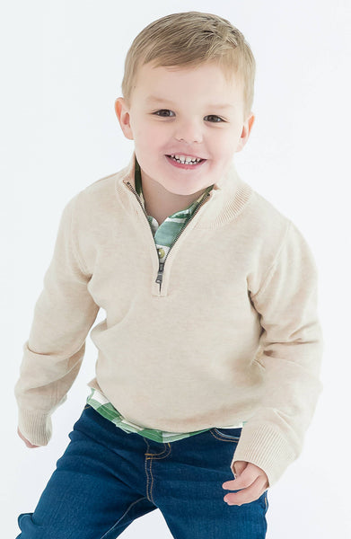 Boys, LS 1/4-Zip Sweater