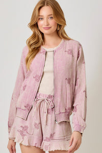 Jacket, Embroidery Bomber