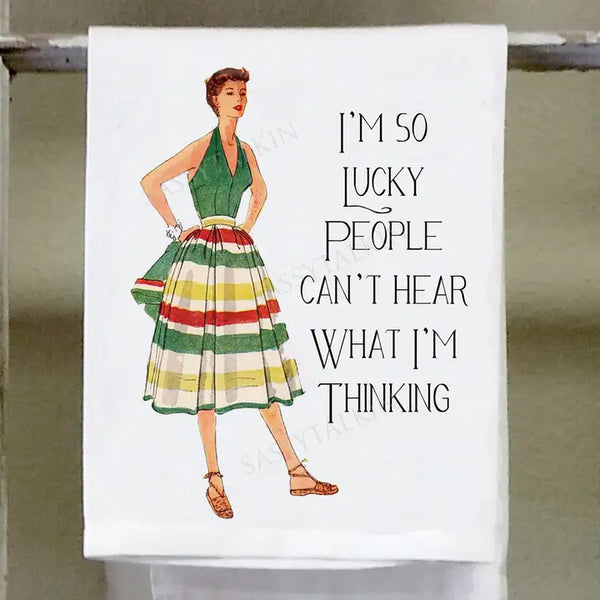 Home, Sassy Girl Dish Towels