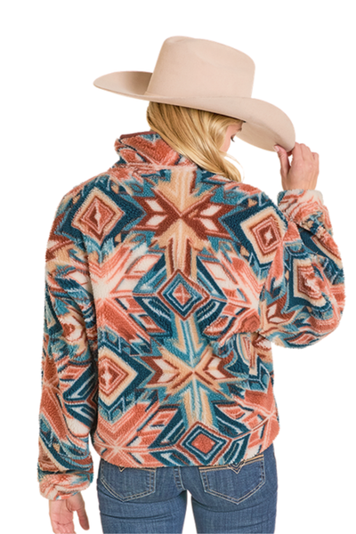 Sherpa Aztec Turquoise