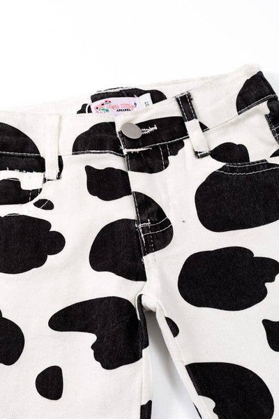 Child, Cow Denim Flares