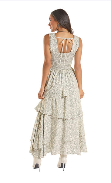 Dress, Tiered Maxi