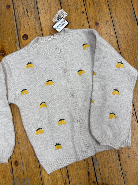 Cardigan, Lemon Embroider