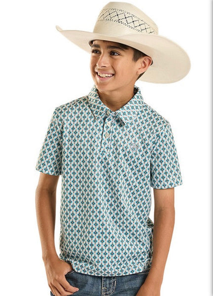 Boys, Mini Aztec Geo Polo