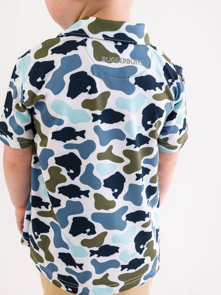 Boys, Fish Camo Polo