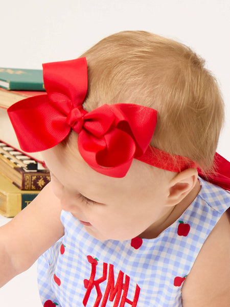Girls, Red Bow Headband