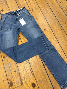 Pant, Mid Rise Silm Str.