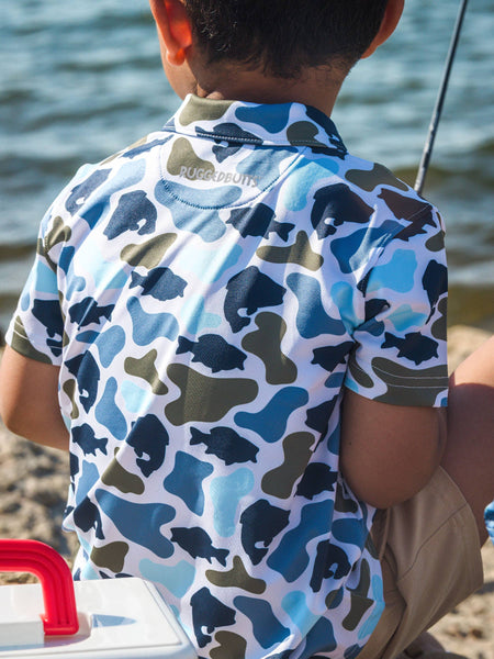 Boys, Fish Camo Polo