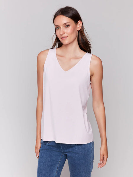 Top, Petal Pink Bamboo Cami