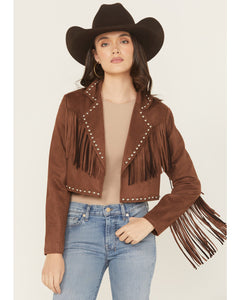 Jacket, Suede Fringe Stud