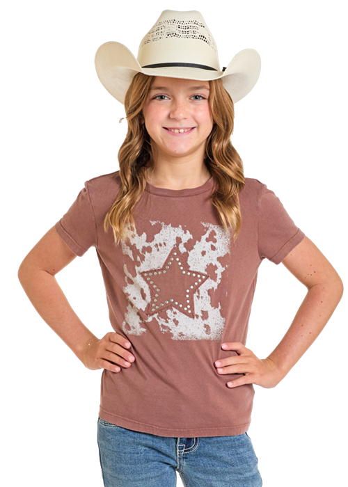 Girl's Cowhide Star Tee