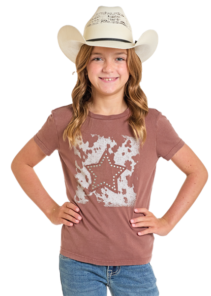 Girl's Cowhide Star Tee