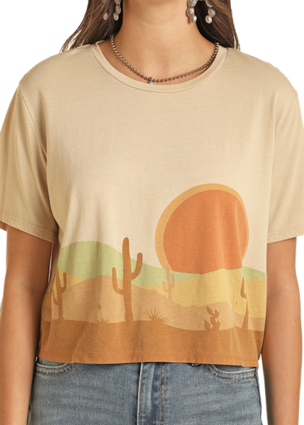 Tee, Desert Scene Crop