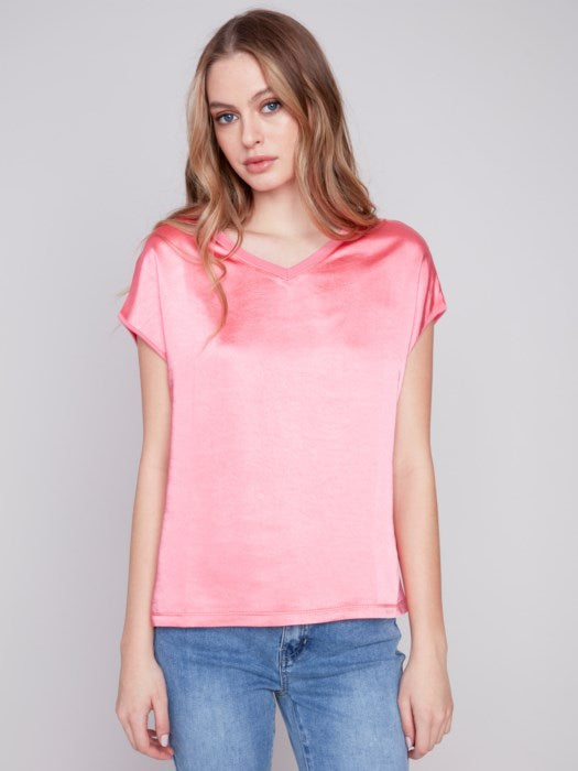 Top Satin Jersey Knit- Flam.