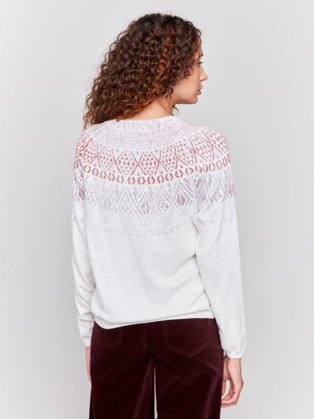 Sweater, Reverse-Printed