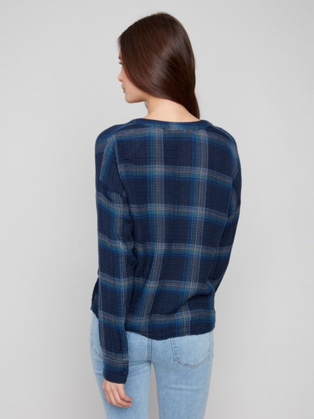 Top, Gauze W/Knot