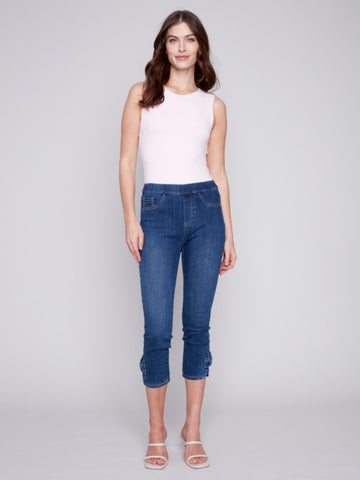 Pant, Crop W/Side Bow