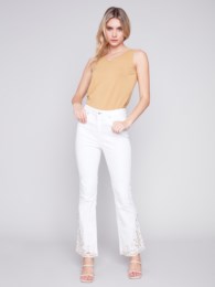 Pant, Bell Bottom W/Embroidered Hem