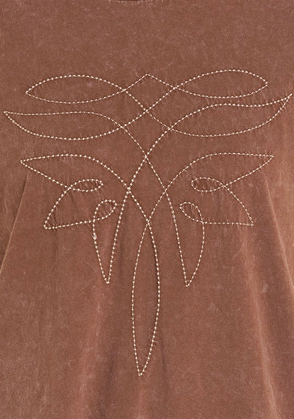 Tee, Boot Stitch Mahogany