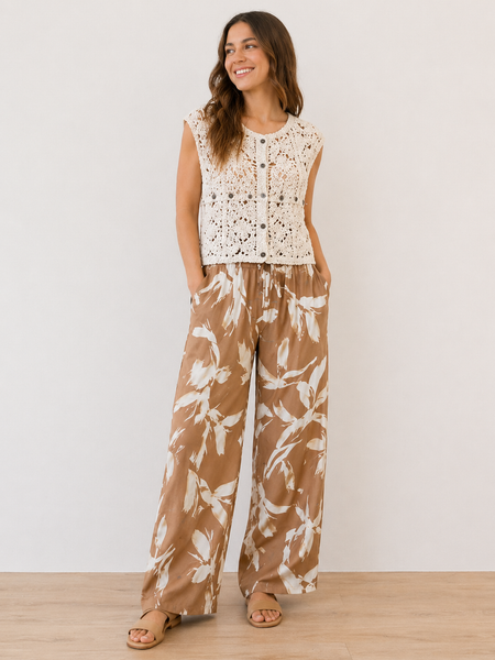 Vest, Crochet Natural