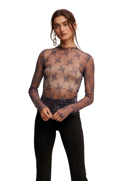 Top, Sheer Lace LC