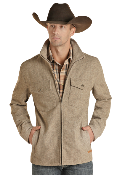 Jacket, Men's Solid Wool