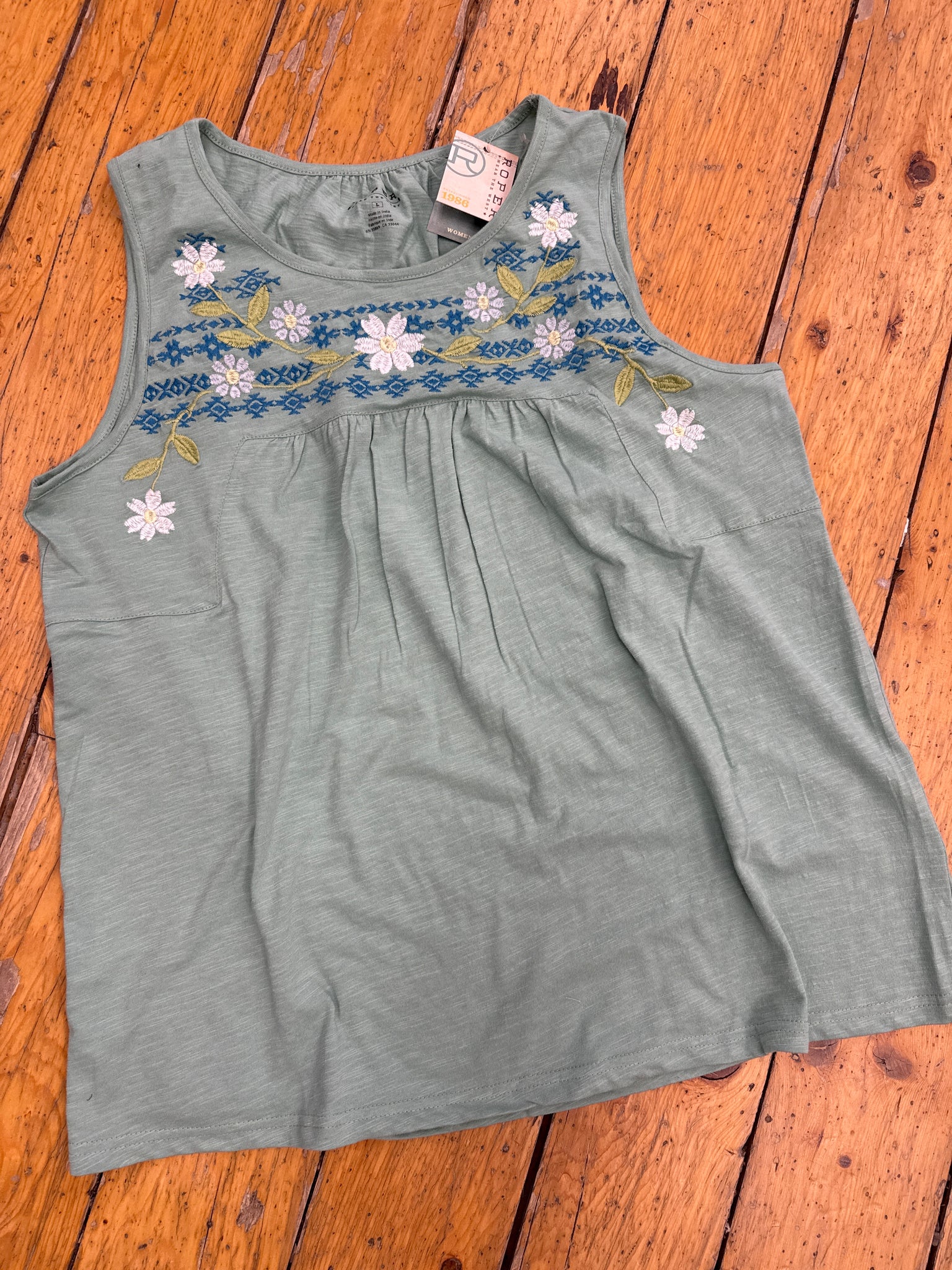 Top, Slvlss Embroidery Knit