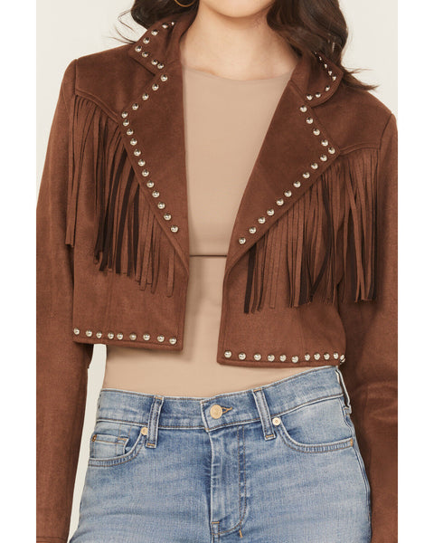 Jacket, Suede Fringe Stud