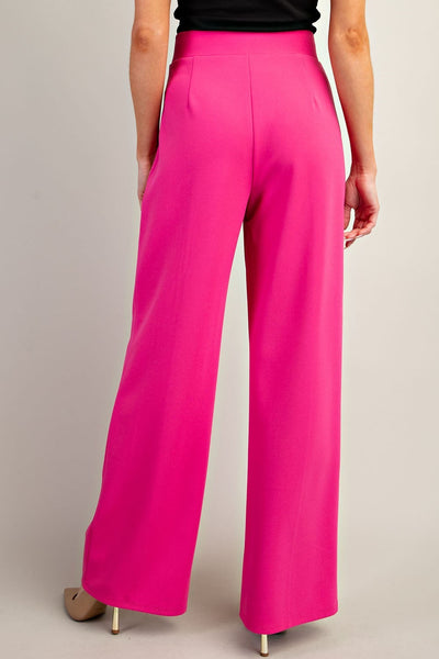 Pant, Hot Pink Wide Leg