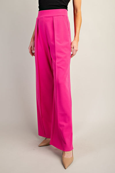 Pant, Hot Pink Wide Leg