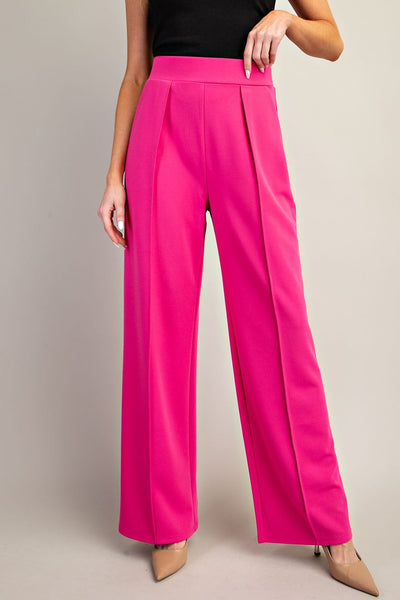 Pant, Hot Pink Wide Leg