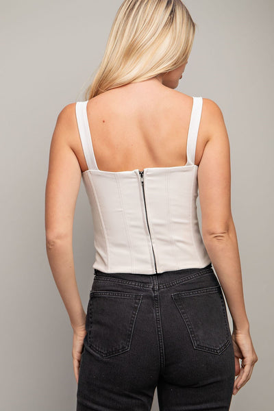 Top, Sq. Neck Bustier