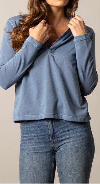 Top, Abby LS Polo