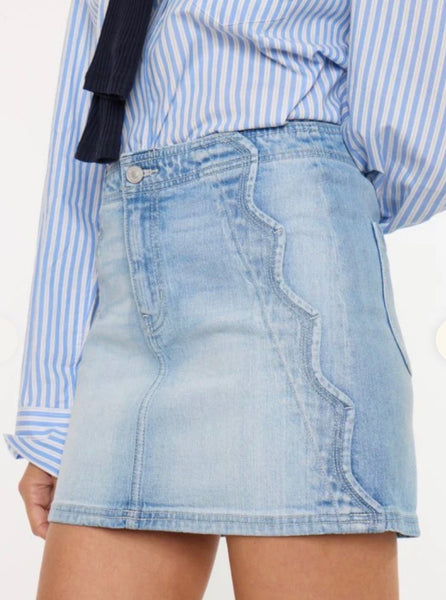Skirt, Mid Rise Denim