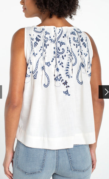 Top, Slvless Boat Neck