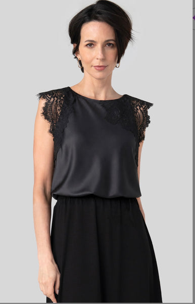 Top, Slvlss Satin Black