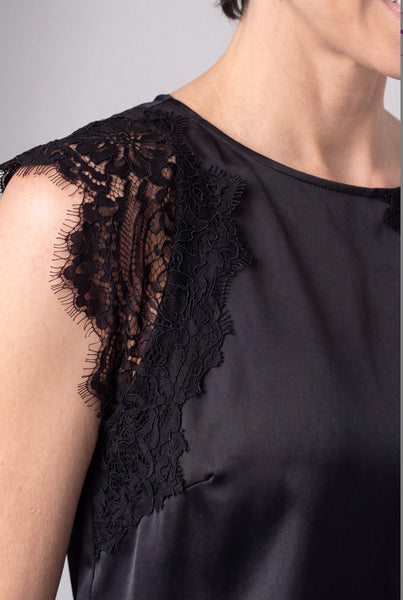 Top, Slvlss Satin Black