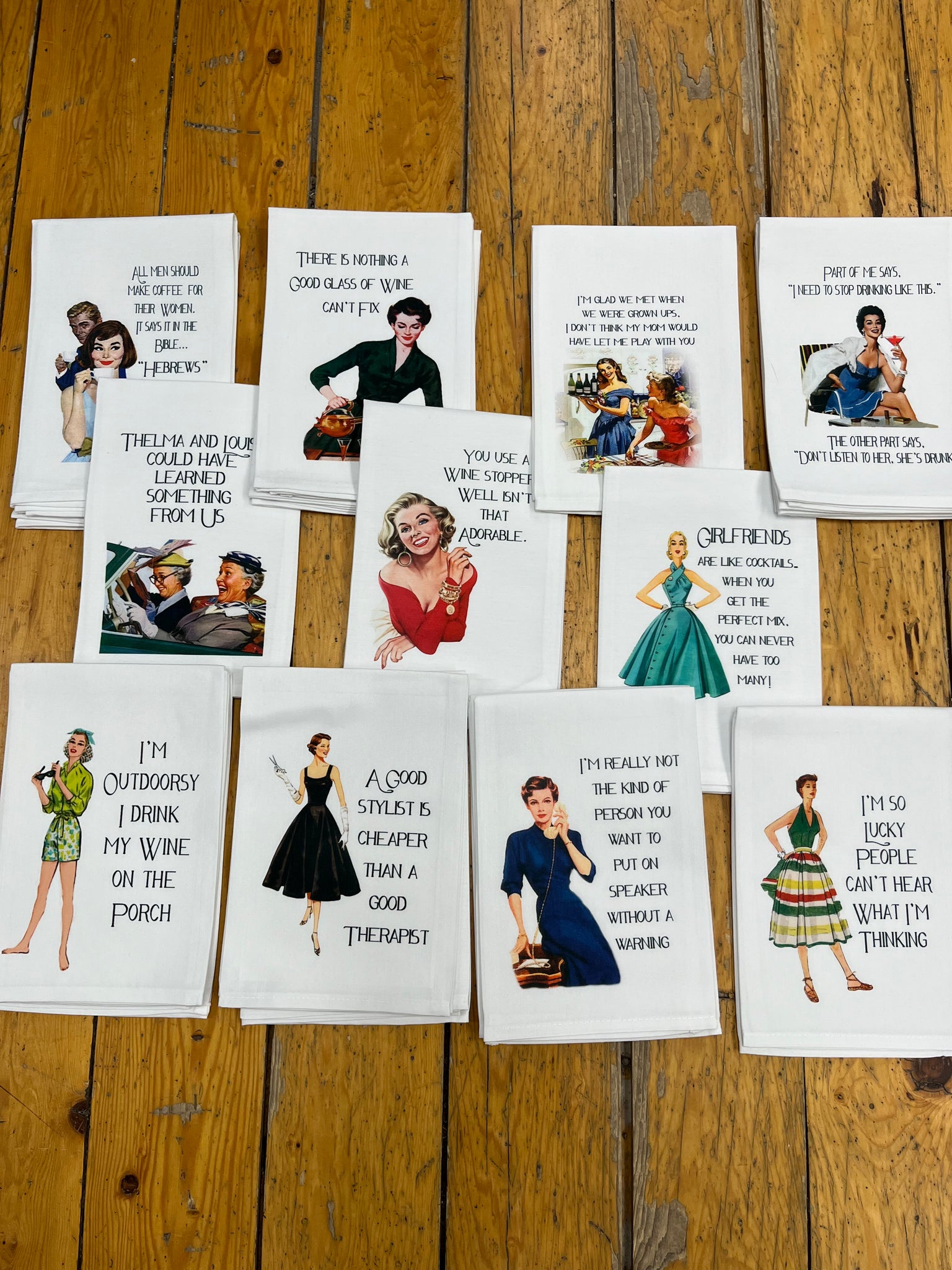 Home, Sassy Girl Dish Towels