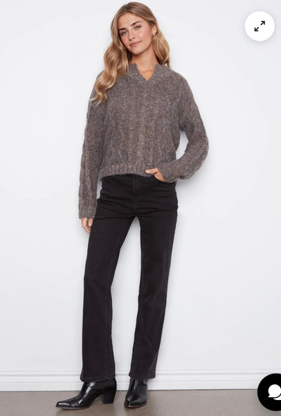 Sweater, Metallic Flex