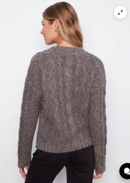 Sweater, Metallic Flex