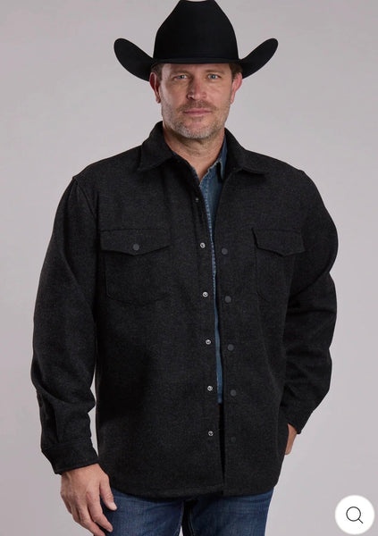 Men's Shirt Jacket, Char