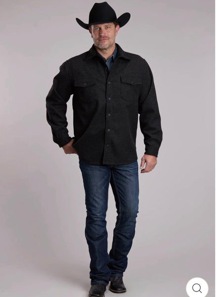 Men's Shirt Jacket, Char