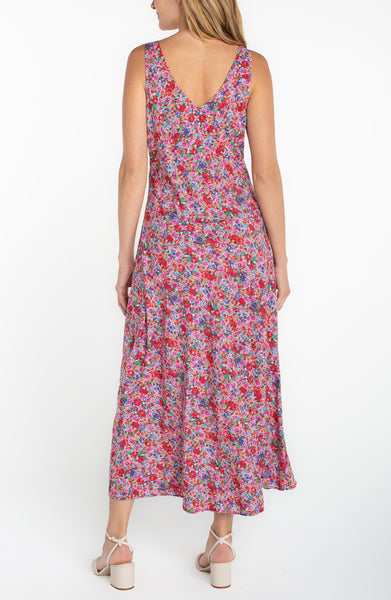 Dress, Slvless Ruffle Pk Multi