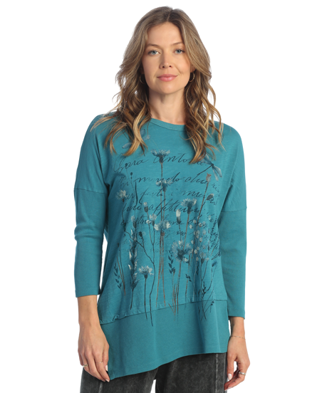 Top, Teal Dragonfly Tunic