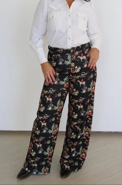 Pant, Blk Wagon Trouser