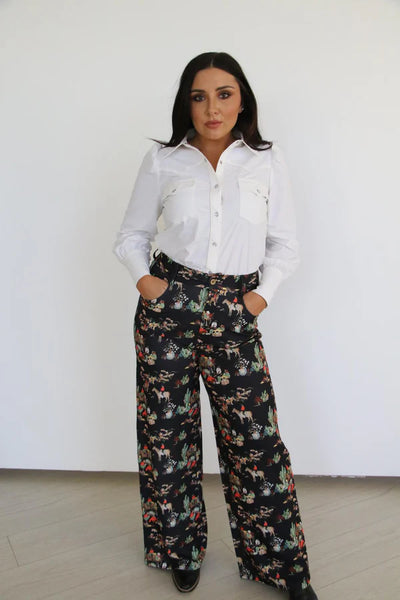 Pant, Blk Wagon Trouser